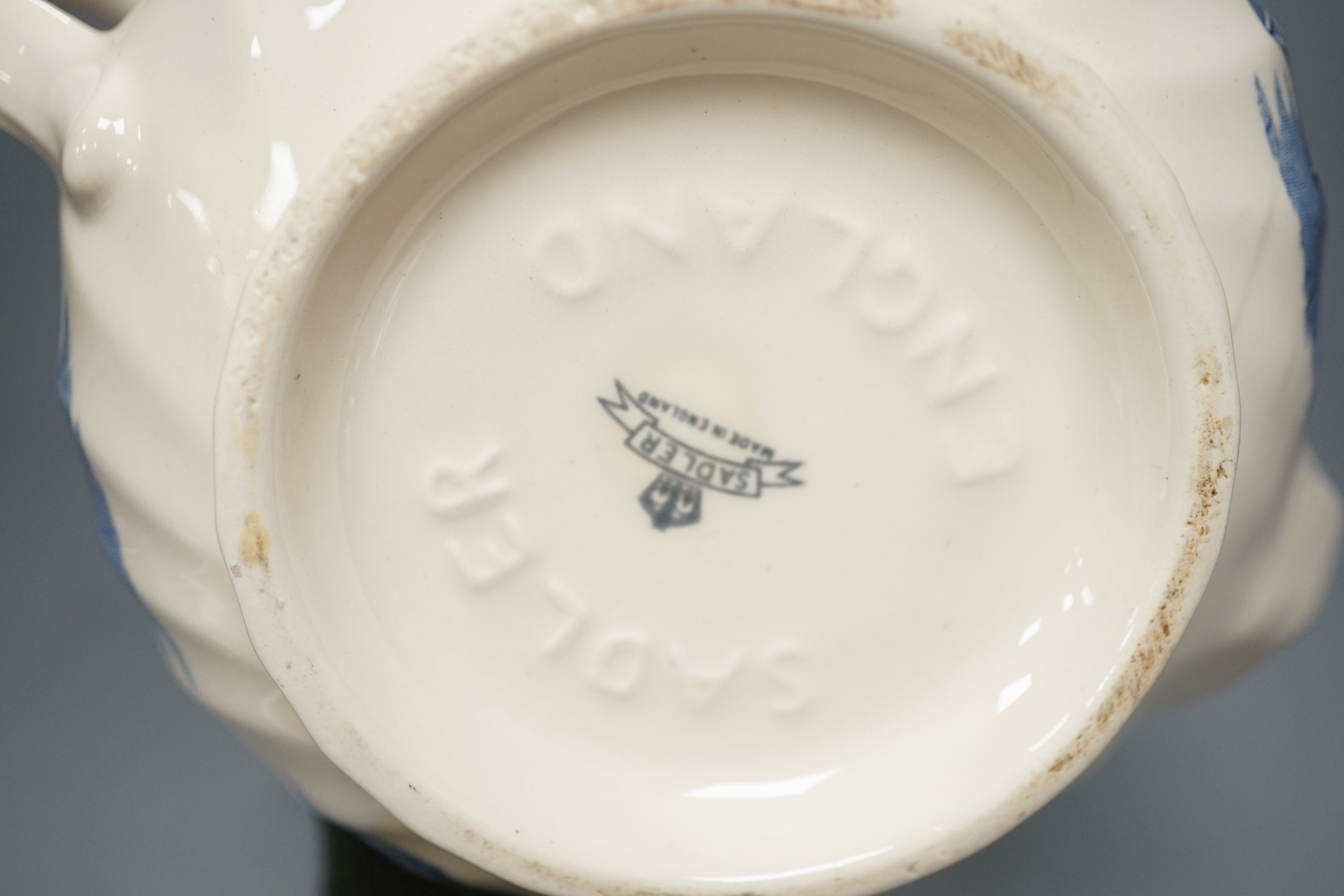 A quantity of mixed ceramics including Willow pattern teapot, coronation cup and saucer, studio pottery bowl etc.